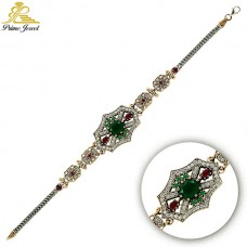 Gümüş Otantik Taşlı Biezik /Bileklik